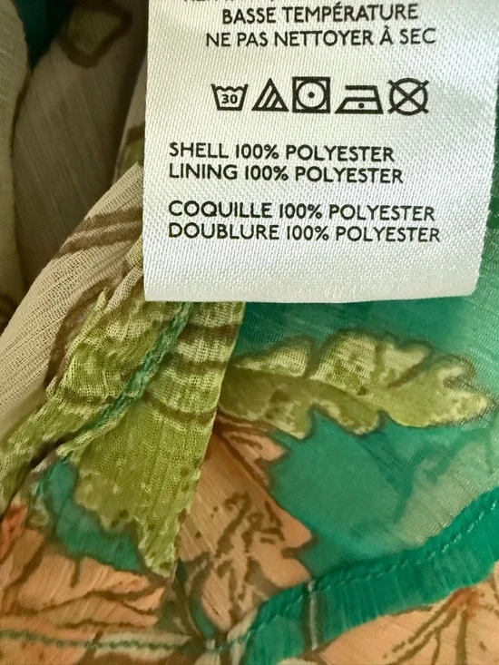 NWT Free People Palermo Villa Chiffon Maxi Skirt in Emerald Combo Size 6 - Picture 5 of 7